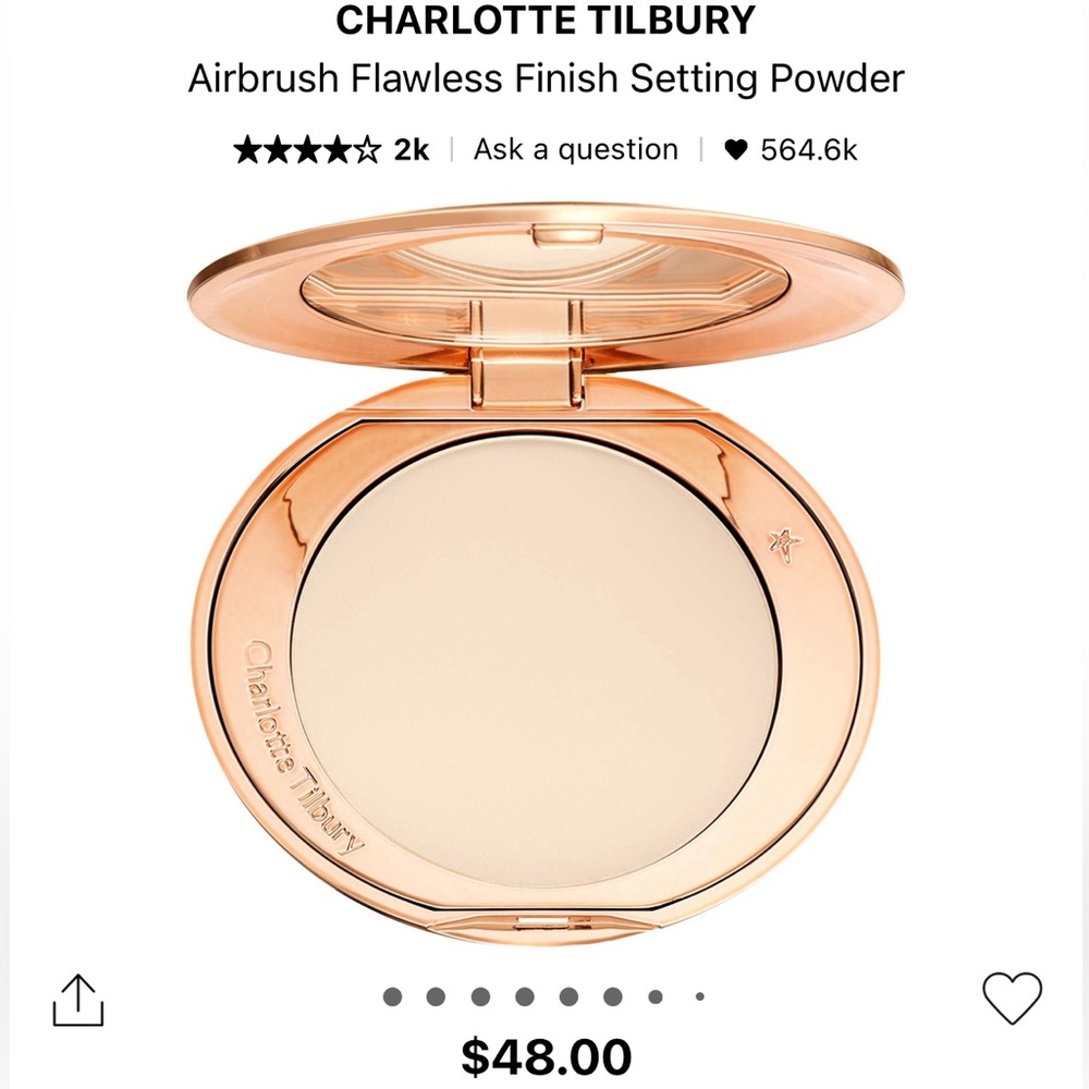 Charlotte Tilbury Airbrush Flawless Finish Setting Powder 1 fair